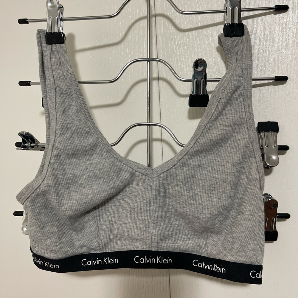 Calvin Klein Heather Gray Bralette